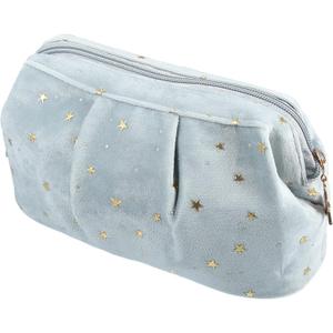 VOCOSTE Velvet Makeup Bag, Cosmetic Travel Bag Make Up Brush Organizer Bag Makeup Storage Toiletry Bag with Starry Pattern for Women, Blue VOCOSTE Velvet Makeup Bag, Cosmetic Travel Bag Make Up Brush Organizer Bag Makeup Storage Toiletry Bag with Starry Pattern for Women, Blue
