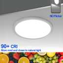 1-Pack 6 Inch Recessed Ceiling Light with Junction Box, 1050LM, 2700K-5000K 5CCT, Dimmable, Ultra-Thin LED Recessed Lighting for Kitchen, Bedroom, and Living Room