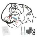 Standalone Wiring Harness, 4L60E DBC, Red/Blue PCM, Compatible with 1997-2006 GM LS1 Vortec Engine 4.8 5.3 6.0 L, LS Swap Engine Harness, Stand Alone Wire Harness, Drive by Cable Throttle Body