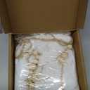 Halloween Garland 7ft Cute Ghost & Wooden Beads - Handmade Rustic Halloween Garland Banner for Mantle Fireplace Farmhouse Indoor Fall Home Decoration, White