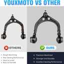 RWD Front Suspension Kit Lower and Upper Control Arm kit Fit for 2006-2010 Charger 2005-2010 Chrysler 300 2008-2010 Dodge Challenger, Fit for Magnum 2005-2008 K620177 K620178 K620258 K620257-14 pcs
