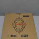 Square Orange Decorative Serving Tray with Handles, Versatile Ottoman Tray for Coffee Table, Entertaining, Outdoor Patio, Living Room, 13*13*1.6