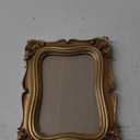 Sunlit Vintage Picture Frame 5x7 Inch, Luxury Antique Photo Frames with Glass Front, Photo Display, Tabletop Wall Hanging, Gold