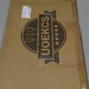 UOEKCS Gold Decorative Tray, Serving Tray with Handles, Plastic Rectangular Tray for Ottoman Coffee Table, Bathroom, Living Room. 15.7"*10.2"