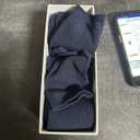 Unisex Kids 100% Natural Cotton Socks, Soft Moisture Wicking Dress Crew Socks for Boys and Girls, Navy Blue