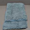 Turquoize Chenille Bath Rugs Shaggy Bathroom Rugs Non Slip Bath Mat for Bathroom 24 x 36 Aqua Haze Bath Rug for Bathroom Extra Soft and Absorbent Area Rug, 24"x 36", Aqua Haze