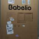 BABELIO Safety Gate Door Fits for Stairs, Narrow and Wide Doorways with Auto Close, Easy Install, No Drilling, Pressure Mounted for Baby, Child, Pets, Dog/Puppy, 26''-40'', White