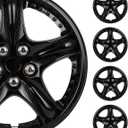 SCITOO 4pcs Set of 14-Inch Black Hubcaps can be Easily Installed on Car Truck SUV,Suitable for a Variety of Models,Beautiful and Rust-Proof