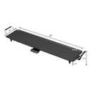 Pemberly Row Teppanyaki Table Top Grill Griddle BBQ Nonstick Camping Black