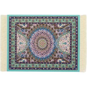 Persian Style Carpet Mouse Pad, Several Images (Blue Heart)