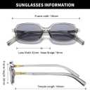 Retro Rectangular Sunglasses for Women Trendy Funny Vintage Fashion Narrow Small 90s Sunnies(3 Pack)