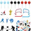 27 Pieces Hockey Cake Toppers Hockey Birthday Decorations Ice Hockey Players Cupcake Picks for Men Women Sports Themed Birthday Party Supplies Decorations Baby Shower