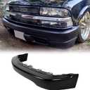 HECASA Front Bumper Face Bar Compatible with 1998-2004 Chevrolet S10 1998-2005 Blazer Replace For GM1002367 15007660 Steel Black W/O Molding Holes
