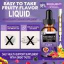 2 x Magnesium Glycinate with Potassium Supplement,Liquid Magnesium Glycinate 500mg Potassium Citrate 500mg, Magnesium Liquid Drops for Vascular, Bone, Heart, Muscle & Nerve Health,Non-GMO,Vegan