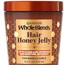 Garnier Whole Blends Hair Honey Jelly for Defining Wavy and Curly Hair, Hair Gel for Up to 100HRs Curl Definition, Frizz Control and Deep Moisture, 13.5 Fl Oz