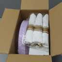 WDF Partyware 175PCS Purple Plates Disposable - Lavender Plastic Plates 25Guests Plastic Dinnerware with Rolled Napkins for Birthday/Spring/Baby Shower/Birthday