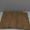 Brown Linen Cotton Tweed Fabric | Durable Quality Material for Sewing, Crafting, and Home Decor 2 Pillowcases 17×17"