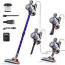 Corded Stick Vacuum Cleaner, 25Kpa Powerful Stick Vacuum, 2 in 1 Vacuum Cleaners,1.2 L Dust Cup, Corded Handheld Vacuum Pet for Hair, Short-Pile Carpet, Hardfloor (Dark Blue)