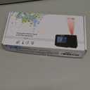 SMARTRO Digital Projection Alarm Clock for Bedrooms with Indoor Thermometer Hygrometer, USB Charger, Bedside Projector, Travel, AC and Battery Operated