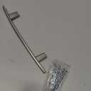 Homdiy 20 Pack Solid Zinc Alloy Cabinet Handles, 3 Inch Hole Center Cabinet Pulls, Brushed Nickel Arch Drawer Pulls Modern Hardware for Kitchen Bathroom Cupboard