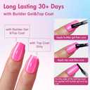 SXVME Hot Pink Soft Gel Nail Tips Medium Short Square Gel Tips Pre-colored Press on Nails Pre Applied Tip Primer Natural Acrylic Fake Nails Extensions for DIY Nail,300Pcs