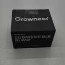 GROWNEER 550GPH Submersible Pump 30W Ultra Quiet Fountain Water Pump, 2000L/H, with 7.2ft High Lift, 3 Nozzles for Aquarium, Fish Tank, Pond, Hydroponics, Statuary Black