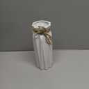 White Ceramic Vase-Flower Vase Dried Flower Vase for Modern Home Decor, Fit for Foyer Living Room Fireplace Bedroom Kitchen,Decent Gift, 8.27" H