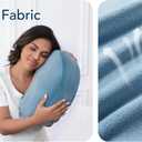 Pregnancy Pillow for Sleeping Memory Foam Maternity Pillow for Side Sleepers, Adjustable Travel Wedge Pillow Support for Back, Belly, and HIPS for Pregnant Women, Navy Blue