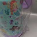 Fimibuke Kids Insulated Water Bottle with Pop-Open Straw & Spout 2-in-1 Lid, 14oz Leak Proof 18/8 Stainless Steel Vacuum Tumbler, BPA-Free Kids Cup For Travel School Girls Boys Toddler 2Packs (A3.Rainbow+Mermaid)