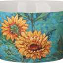 Certified International Golden Sunflowers 11" Deep Serving Bowl, 198 Oz.