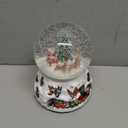 Christmas Snow Globe with LED Light Musical Snowflakes Holiday Decoration Gift, 5.9 Inch Santa Claus and Christmas Tree Water Globe.