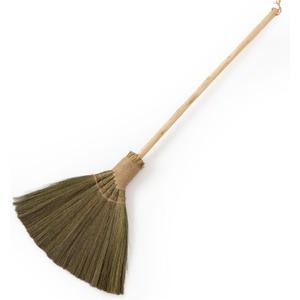 Handmade Whisk Sweeping Broom - Vietnamese Straw Soft Brooms - Large Long Broom with Wooden Handle - Brooms Decorative - 46.46 inch Length
