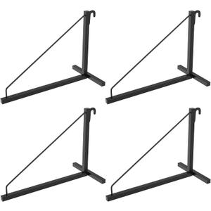4 Pack Container Shelf Bracket, Shipping Container Brackets with 18.98"(D) x13.58(H), Cargo Container Shelving Bracket, Shipping Container Shelf Brackets Easy to Hang and Remove