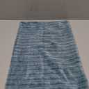 UGASA Velvet 12x20 Inch Lumbar Soft Throw Pillow Cover Boho Farmhouse Decorative Corduroy Striped Both Sides Solid Rectangular Cushion Case for Couch Bedroom Sofa Home, 1 Piece, Blue Grey