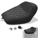 WOWTK Front Driver Rider Solo Seat for Harley Sportster Iron 883 1200 XL883 XL1200NS Forty-Eight XL1200X 2010-2022,White