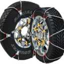 SCC SZ129 Super Z6 Cable Tire Chain for Passenger Cars, Pickups, and SUVs - Set of 2,Silver