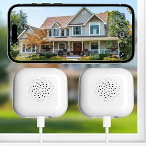 3MP 2K Window Camera, 2.4GHz & 5GHz WiFi Indoor Cameras for Home Security with Anti-Glare Full-Color Night Vision,AI Person & Motion Detection,24/7 Recording,Two-Way Audio,Easy & Quick Install (2Pack)