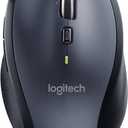 Logitech M705 Marathon Wireless Laser Mouse, 2.4 GHz Frequency, 30 ft Wireless Range, Right-Hand Use, Black