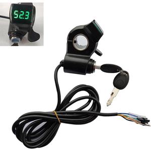 12V-99V Electric Scooter/E-Bike Thumb Throttle Accelerator LCD Display Voltage for E-Scooter Electric Bike