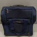 TPRC Smart Under Seat Carry-On Luggage with USB Charging Port, Navy Blue, Underseater 15-Inch