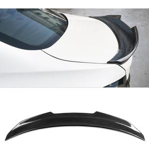 G20 Spoiler Compatible for (2019-2025) BMW 3 Series G20 Sedan Rear Trunk Spoiler Wing, Gloss Black with Carbon Fiber Pattern (NOT Real Carbon Fiber) (ABS-Carbon Look)