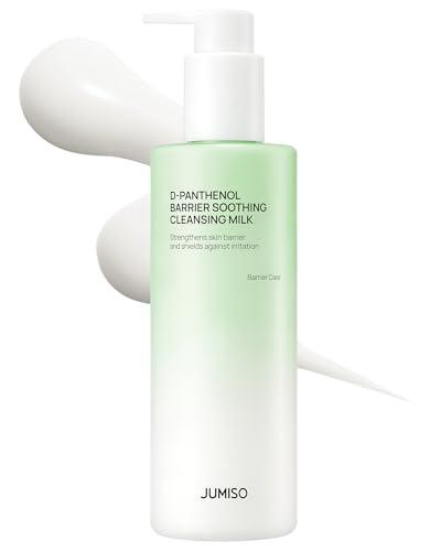 JUMISO D-Panthenol Barrier Soothing Cleansing Milk (300ml/10.14oz) – 92% Cleansing Power 5-Ceramide Gentle Ophthalmologist Tested First Cleanser, Sting-Free Sunscreen & Makeup Melt for Sensitive Skin