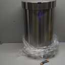 simplehuman 45 Liter / 12 Gallon Semi-Round Automatic Sensor Trash Can, Brushed Stainless Steel