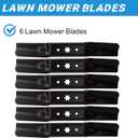 942-05052A 50" Mower Blades for Cub Cadet/MTD/Troy Bilt 942-05052 742-05052A 50 inch Deck 6 Pack