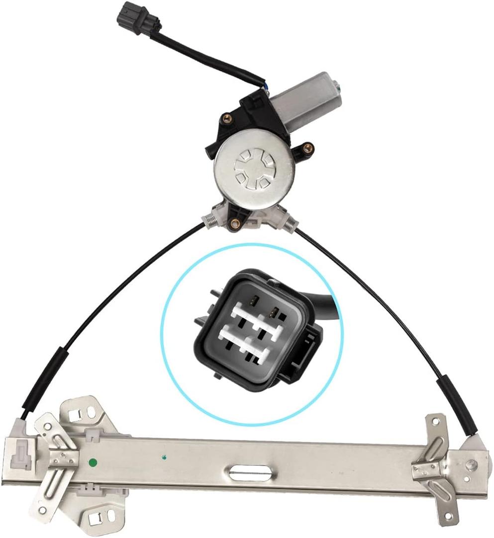 TUCAREST 741-305 Front Right Power Window Lift Regulator with Motor Assembly (Passenger Side;Coupe 2-Door Only) Compatible with 2003 2004 2005 2006 2007 Ho-nda Accord [# 72210SDNA01]