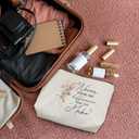 Thank You Gifts Makeup Bag, Never Forget the Difference You Make Cosmetic Bags for Women, Appreciation Farewell Gifts for Coworkers Makeup Zipper Pouch