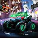 BEZGAR Monster Truck Toys - Remote Control Monster Truck with Light & Music, Dinosaur Toys for Kids, 1:20 Scale RC Truck with 360 Spins and Drifting, Remote Control Car for Boys 4-7