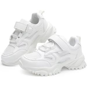 DSWED Unisex-Child Leather Lightweight Breathable Knit Athletic Running Sneakers for Kids Shoes for Boys Girls 29