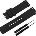 silicone watch strap compatible with Cartier W20121U2 Santos100 women's rubber watch chain Outdoor sports waterproof bracelet buckle