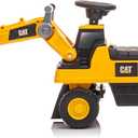 Best Ride On Cars CAT Front Loader Push Car – Licensed Caterpillar Ride-On Digger Toy for Kids with Rotating Bucket & Under-Seat Storage – Construction Vehicle for Toddlers, Small